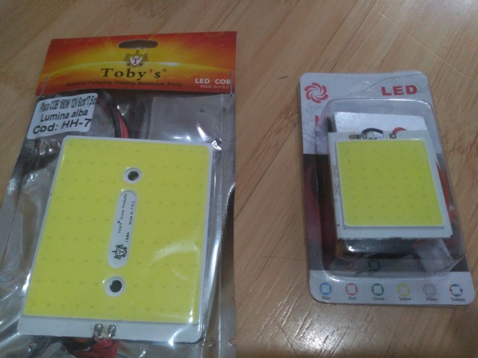 Placa led tip COB 18w/12v alb rece,6/7,5cm sau 4/3,5cm(5w),13-25ron