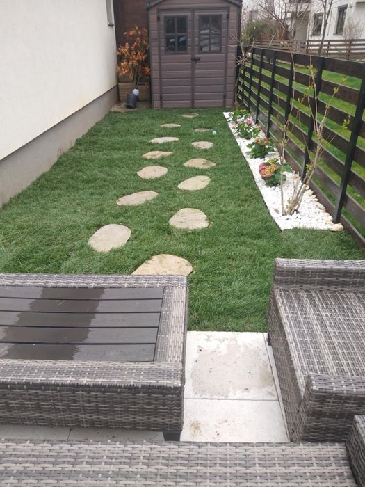 Gazon rulou și sistem de irigatii