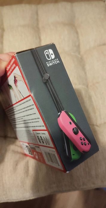 Pereche Controlere Nintendo Switch Joy-Con Neon Verde /Neon Roz (Originale) noi