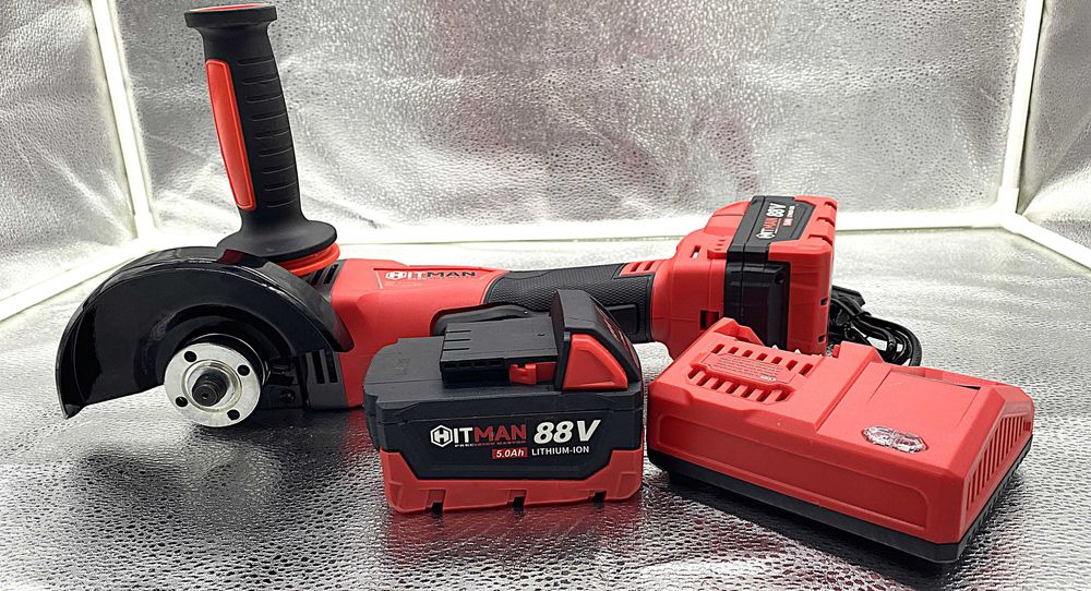 Polizor unghiular Hitman 88V, 2x baterii, Brushless!