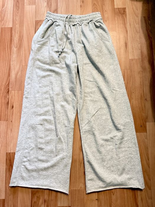 Штаны серые широкие