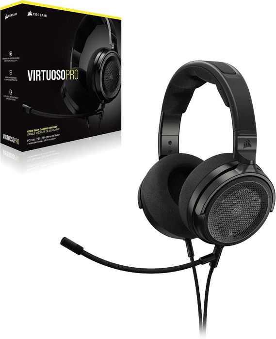 Casti Corsair microfon VIRTUOSO PRO, Gaming/Streaming, Negru,sigilat