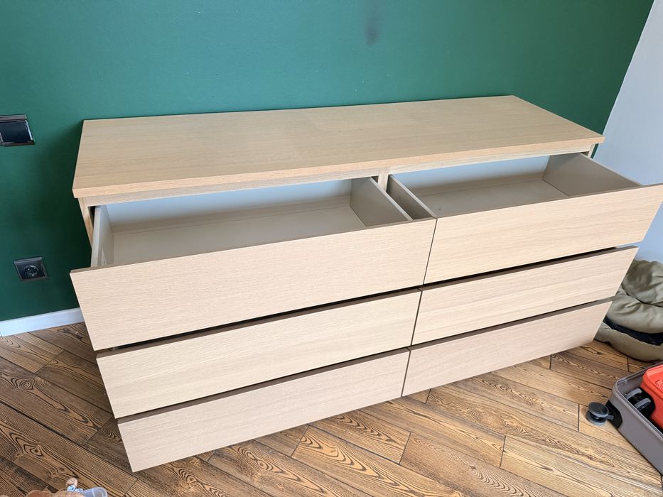 Шкаф IKEA MALM, светлый дуб