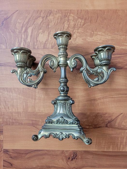 Месингов свещник - 5-раменен