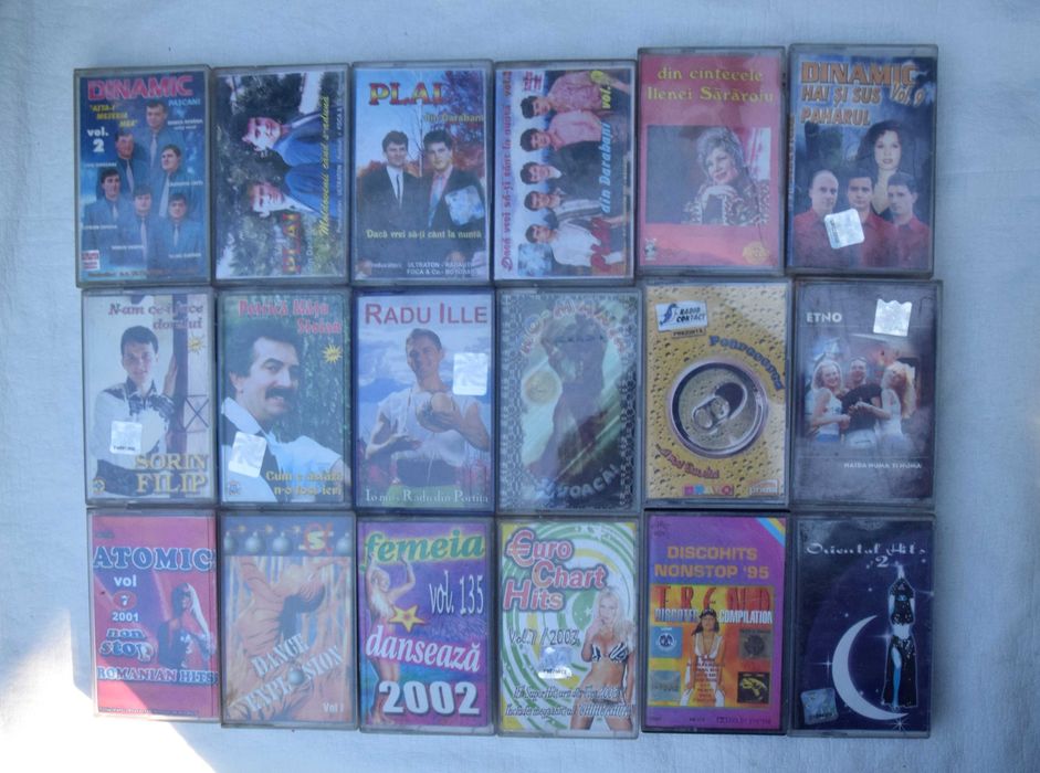 Casete audio cu  muzica  Romaneasca si strainba