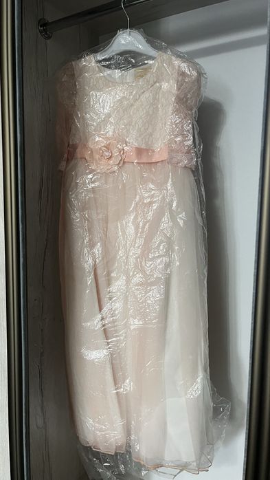 Платье детское розовое