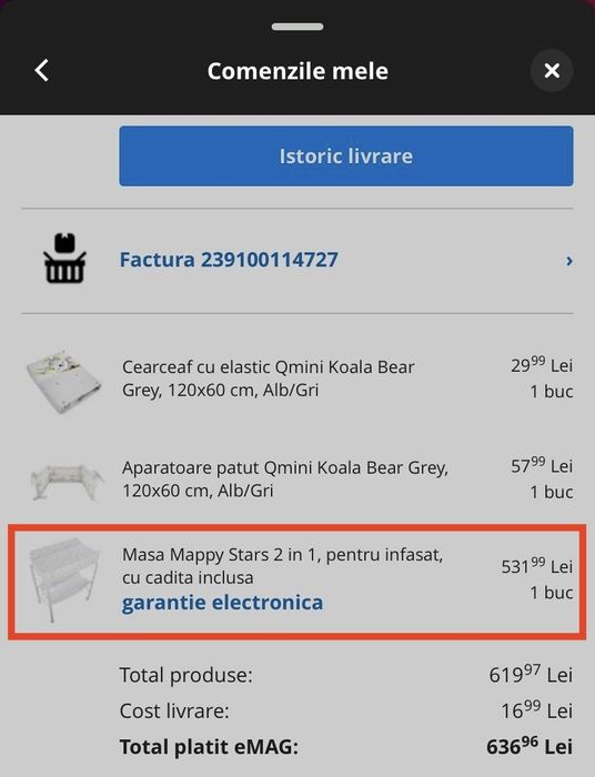 Masuta de infasat pliabila