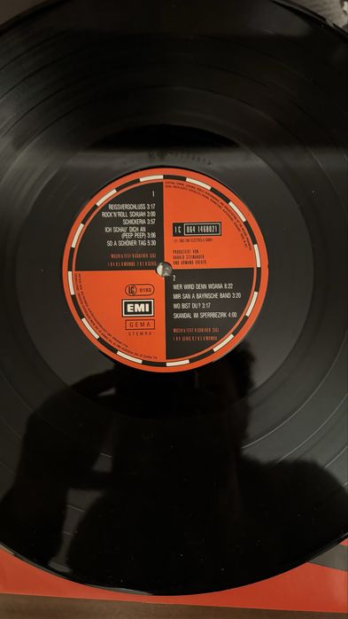 Ca NOU: vinil: album "Live!" de Spider Murphy Gang (1983)