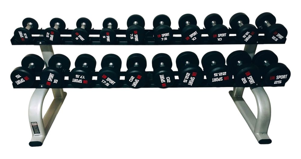 Гантел комплекс Набор гантелей со стойкой 2.5кг до 25кг