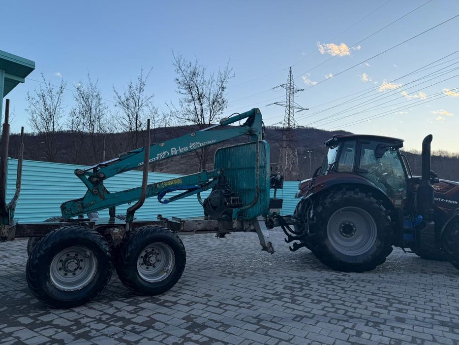 Vand ansamblu tractor si remorca forestiera