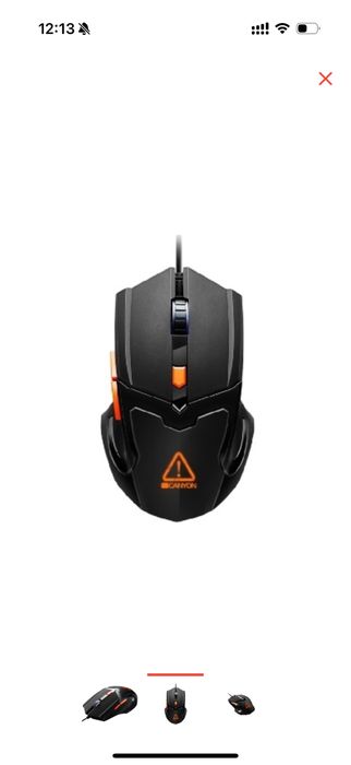 Мышь Canyon CND-SGM01RGB черный