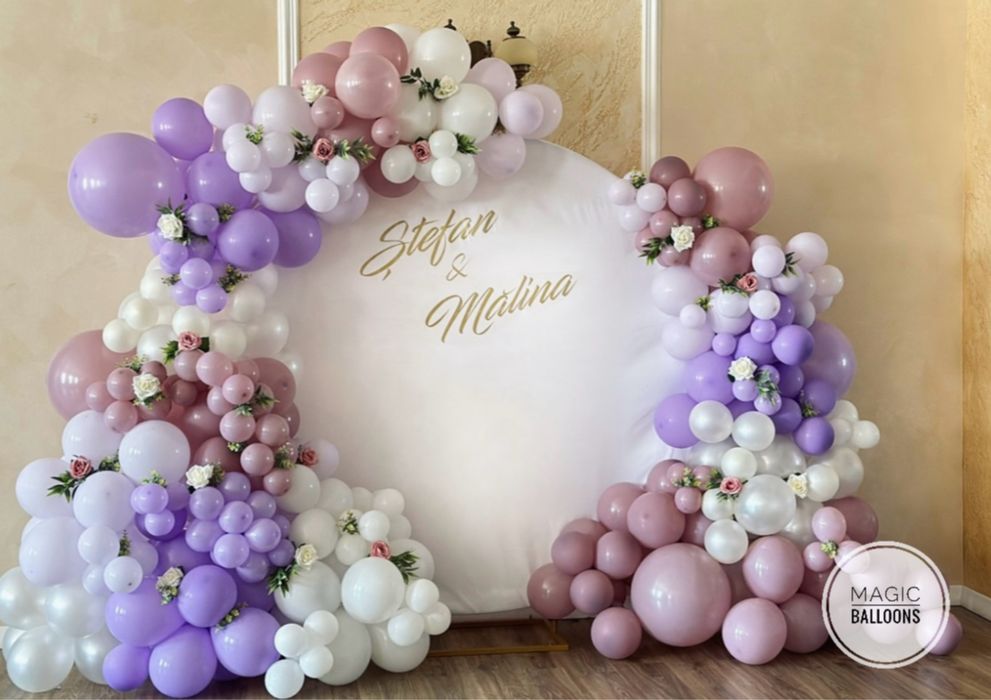 Decor baloane botez/nunta/aniversari