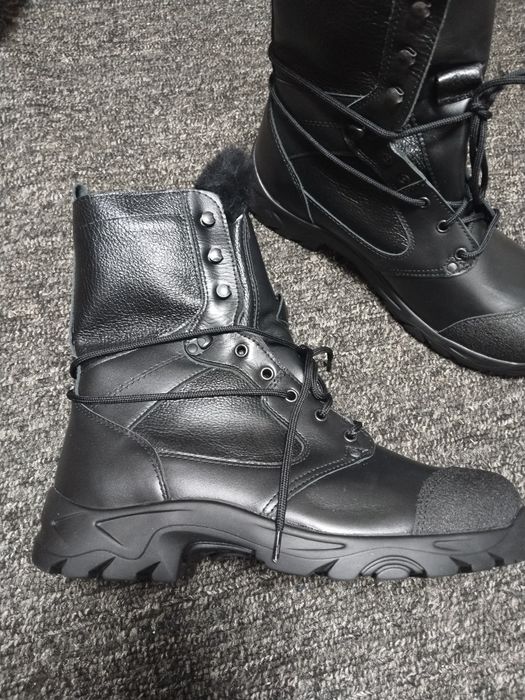 Берцы зима кожаные