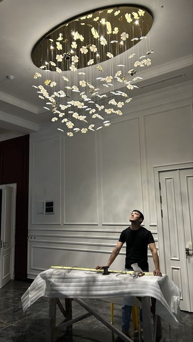 Установка, мойка, переделка Люстра, Бра, Галогены