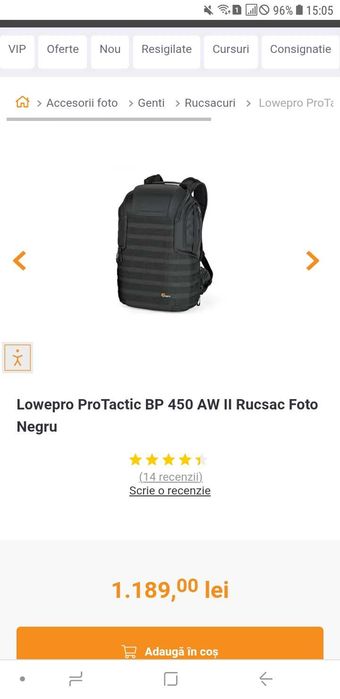 Rucsac lowepro deosebit nou