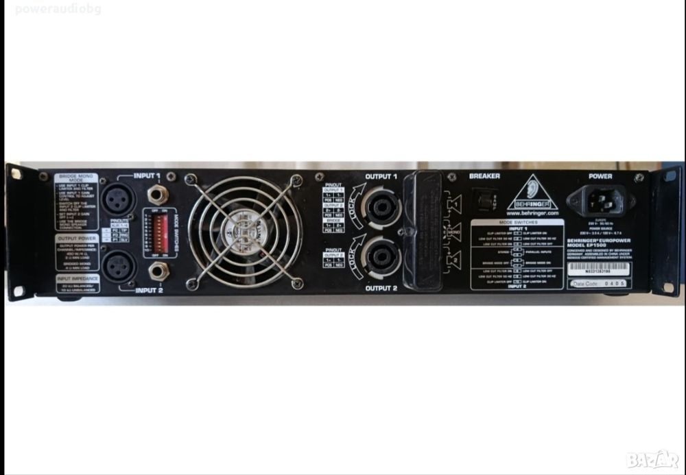 професионално стъпало усилвател Behringer EP 1500