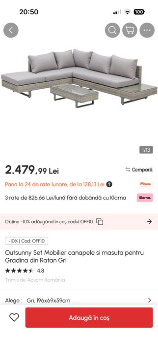 Mobilier terasa, gradina