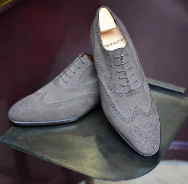 Pantofi de lux 43.5 44 44.5oxford GREVE NOI lucrati manual piele super