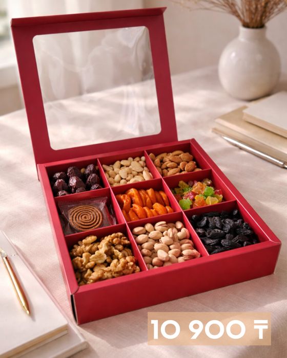 Подарочные боксы с сухофруктами Сухофрукты Алматы Подарки