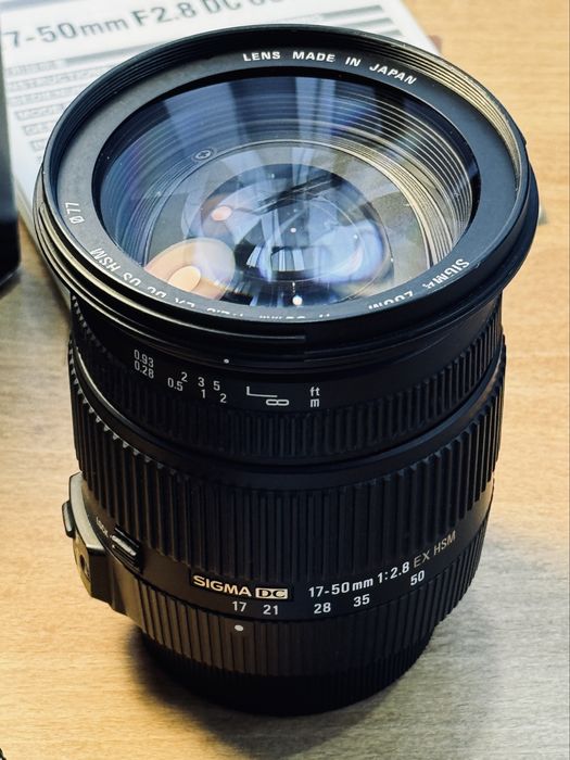 Объектив Sigma 17-50 f2.8 для Nikon