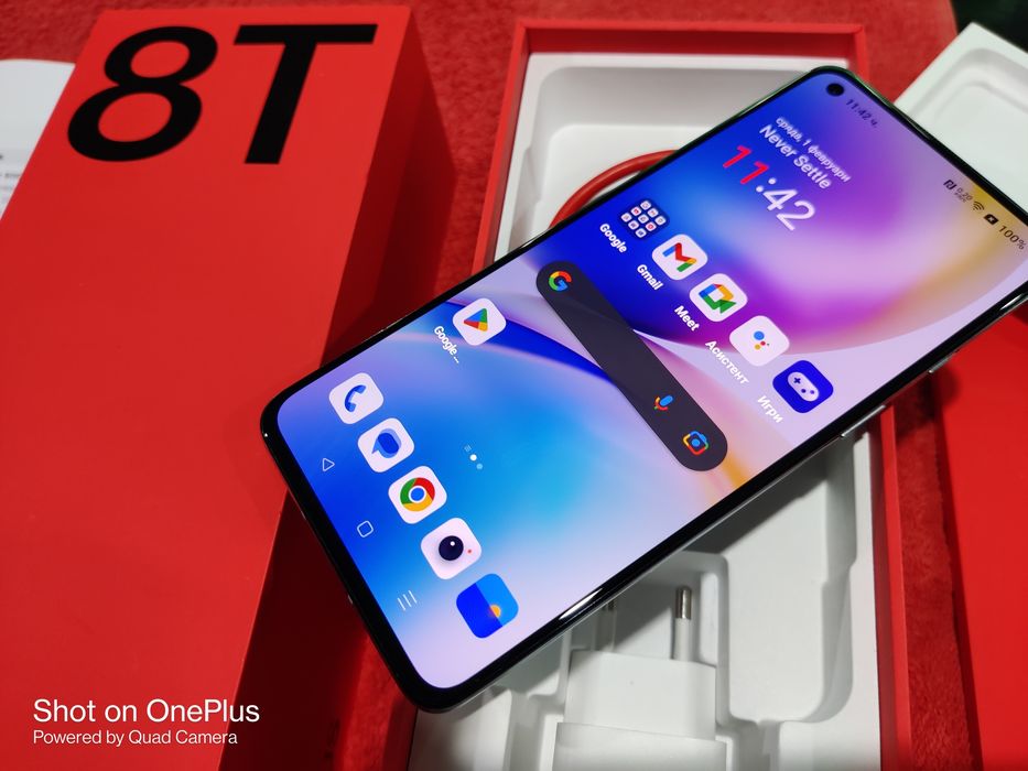 Oneplus 8T 5G 128GB 8RAM Гаранционен Изряден Пълен комплект Отключен