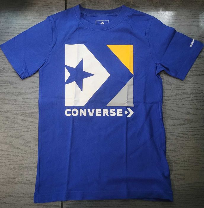 Tricou original Converse băieți 10–12 ani M (140–152 cm) albastru