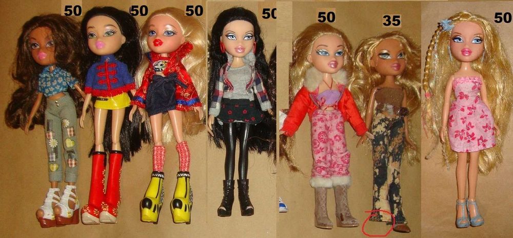 Papusa Disney Minie Mouse, Descendants Mal, Bratz, Cave Club Roaralai