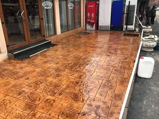 Beton amprentat dezactivat