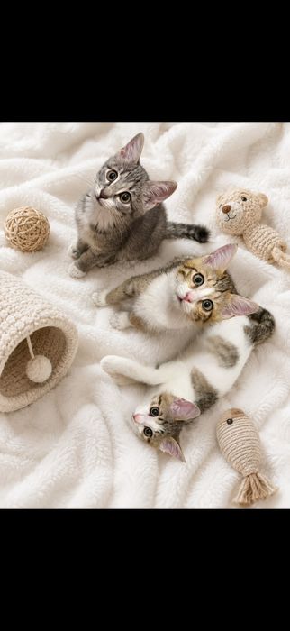 Котята в добрые ручки 3 месяца, мальчики и девочки