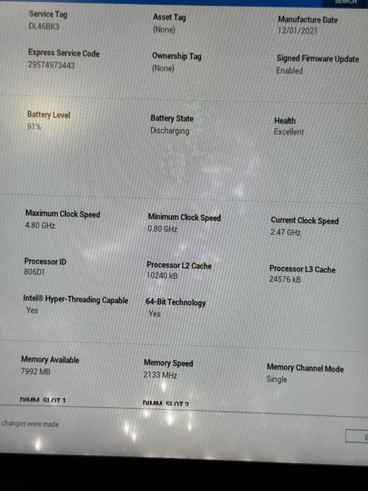Dell Precision 5560 i7-11850H , nVidia RTX A2000 , i7 gen 11