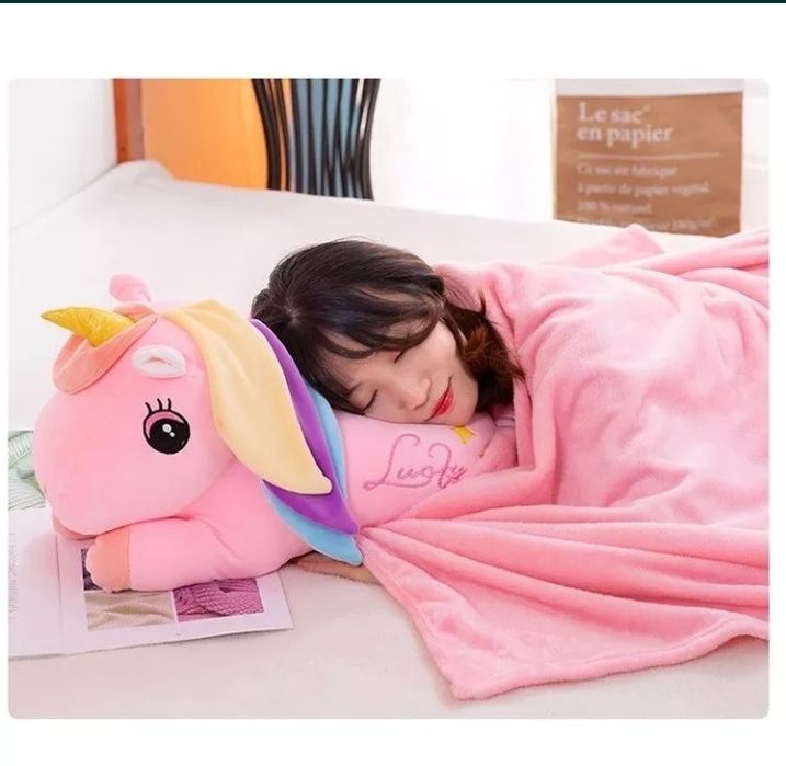 Одеяло, подушка, игрушка - 3 в1.