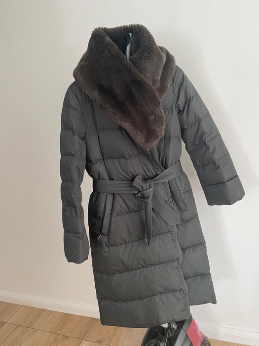 зимняя длинный пуховик