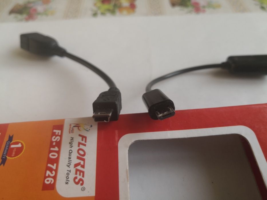 Cablu OTG usb mama - micro/mini usb sau tip c tata 20 cm