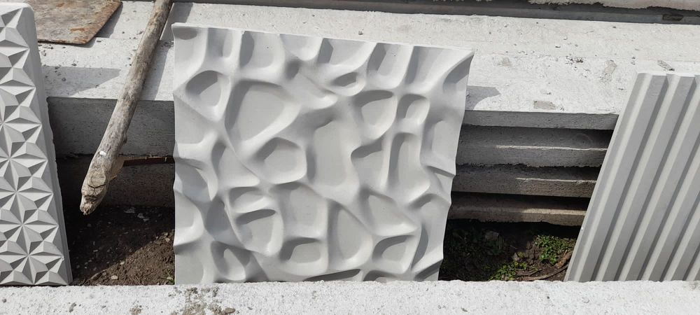Placi decorative ipsos și beton 3d