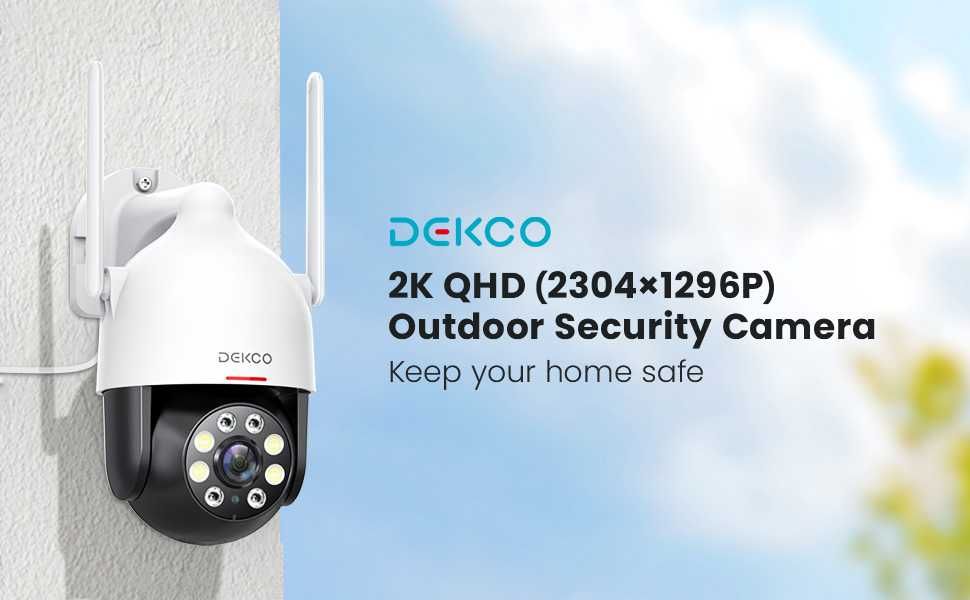 DEKCO 2K WiFi охранителна куполна камера