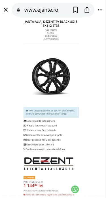 Vand Roti*Jante din Aliaj cu anvelope 235/55/R18 +CADOU