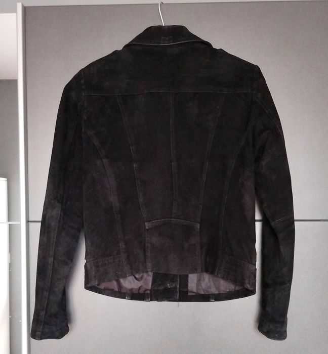 Намаление Естествена кожа дамско яке Only байкър размер S яке велур