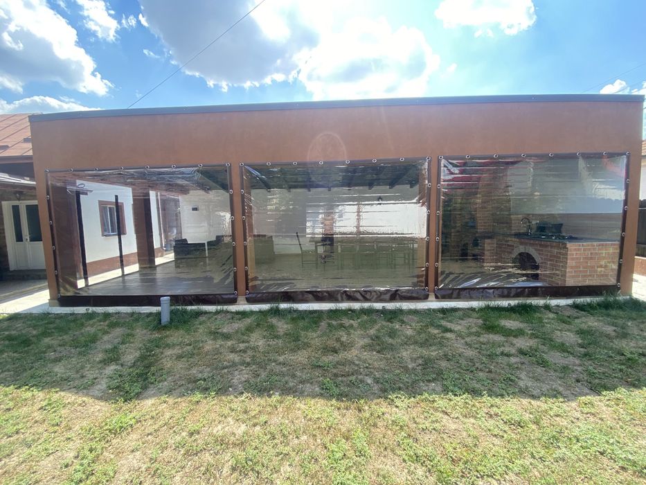 Inchideri terase cu folie PVC Cristal Taiwan 0.8mm