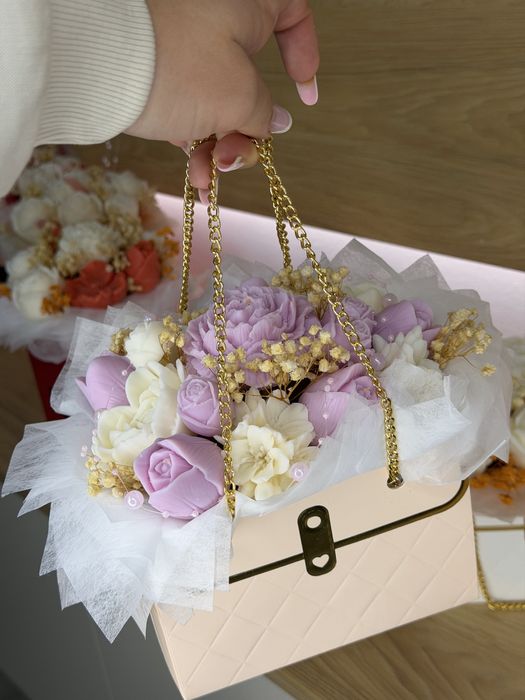 Buchete flori din ceara de soia naturala