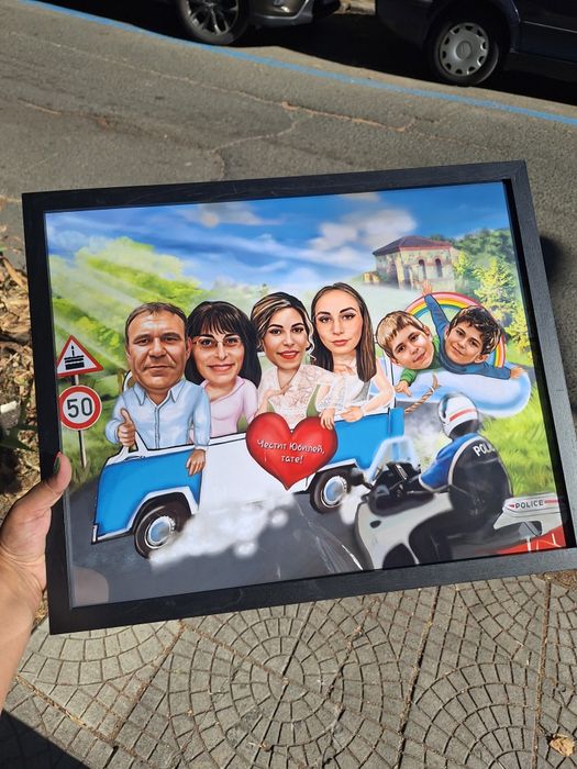 Дигитална  карикатура,портрет или постер