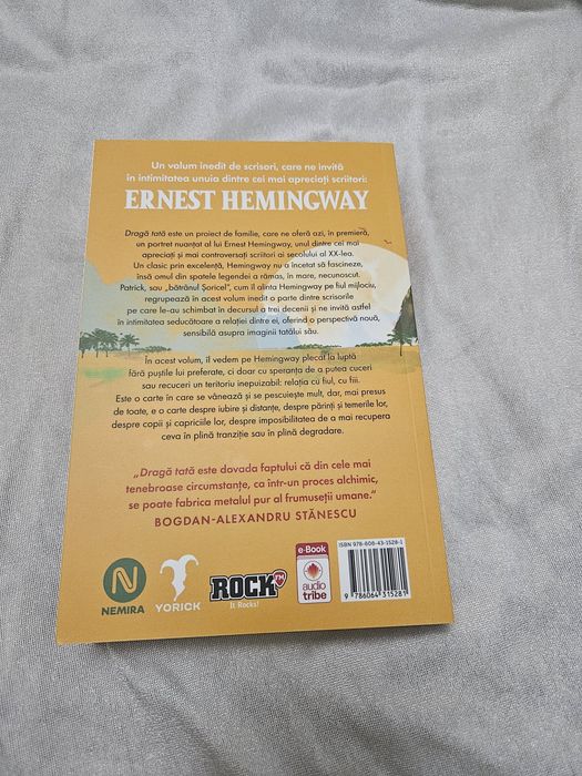 Carte Draga tata de Patrick si Ernest Hemingway