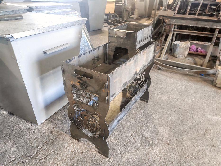 Мангал сборный, мангальная зона