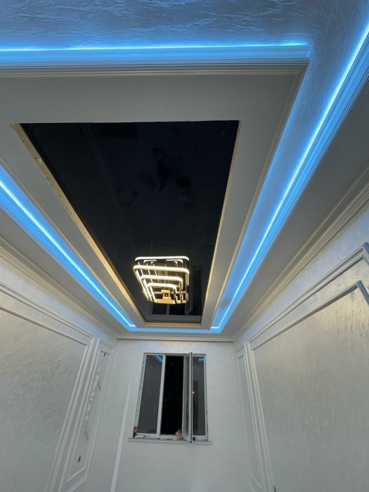 Натяжной потолок ва фото обой хизматлари