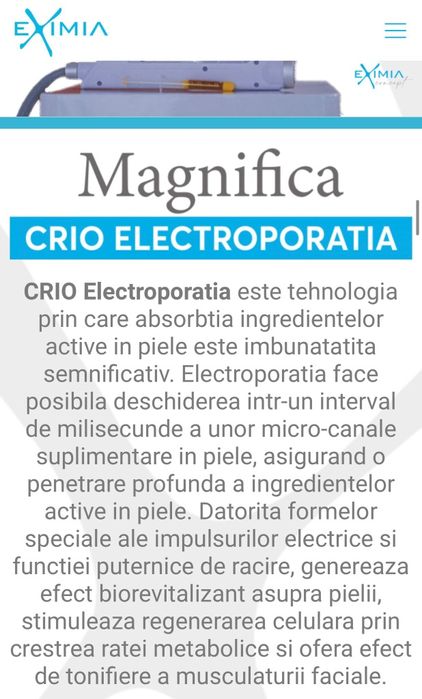 Aparat de întreținere faciala