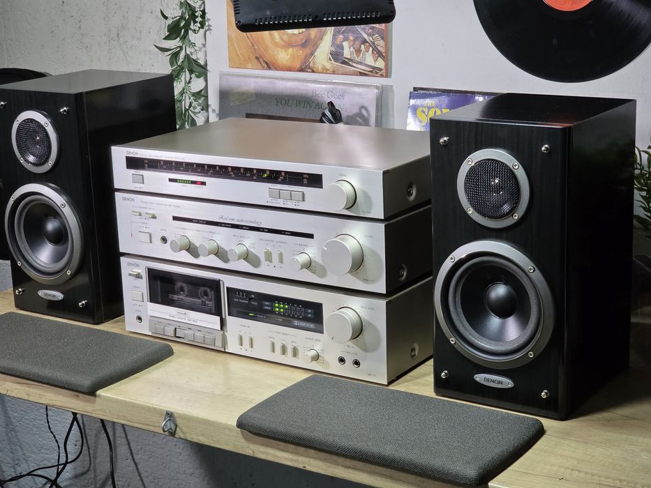 Linie audio DENON, amplificator pma-717, deck dr-171, tuner ,boxe hifi