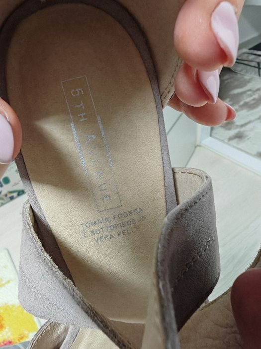 Sandale toc înalt 5th Avenue marimea 39