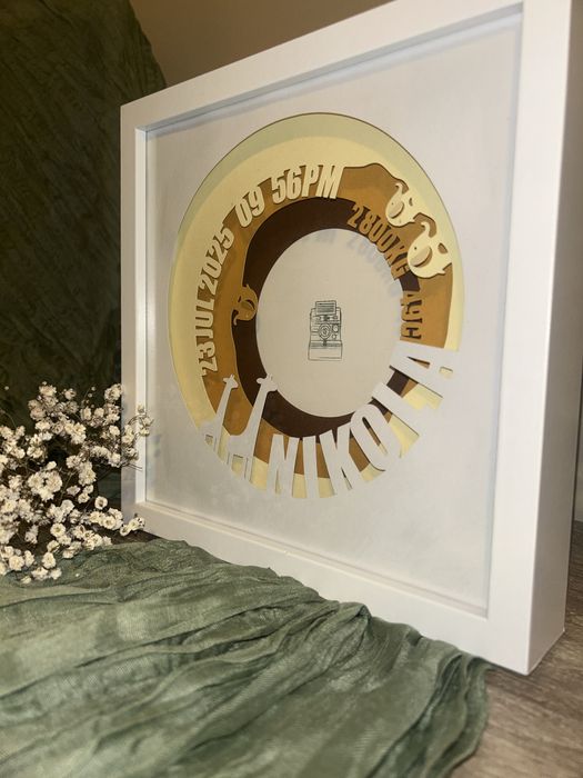 Рамка за снимка- 3D бебешка визитка