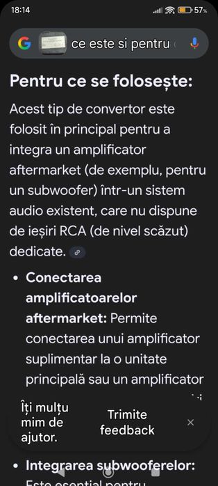 convertor audio cu 2 canale