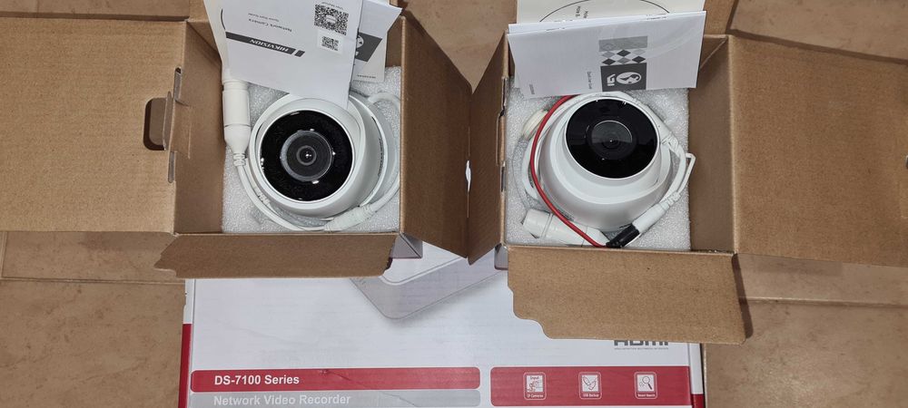 Видеонаблюдение с NVR PoE Hikvision комплект с IP камери