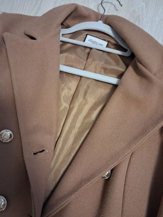 Дамско палто в кафяво размер Хс/С